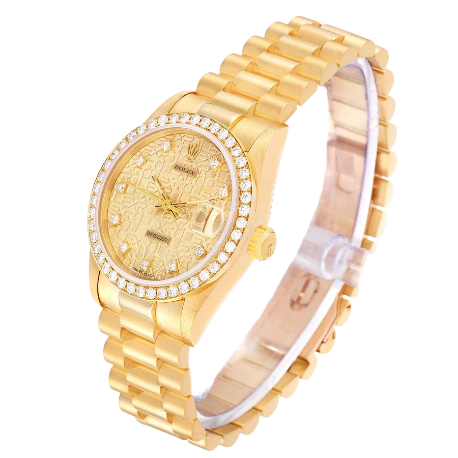 Lady-Datejust 31mm Midsize Yellow Gold Diamond Watch 68288