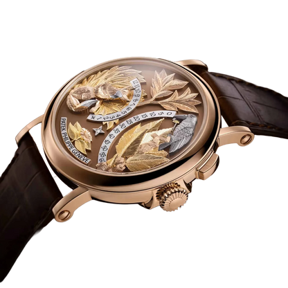 Complications 43mm 5249R-001 Hours And Minutes On Demand Automaton - The Crow and the Fox Rose Gold Matara