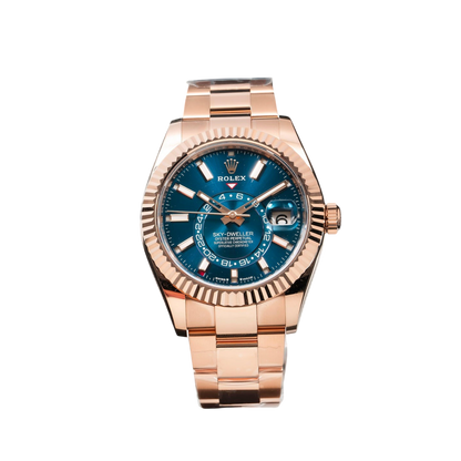 Sky-Dweller 42mm 18k Everose Gold Mens Watch 336935-0005 (Super Clone)