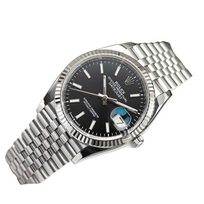 Datejust 41mm Steel White Gold Black Dial Mens Watch m126334-0018