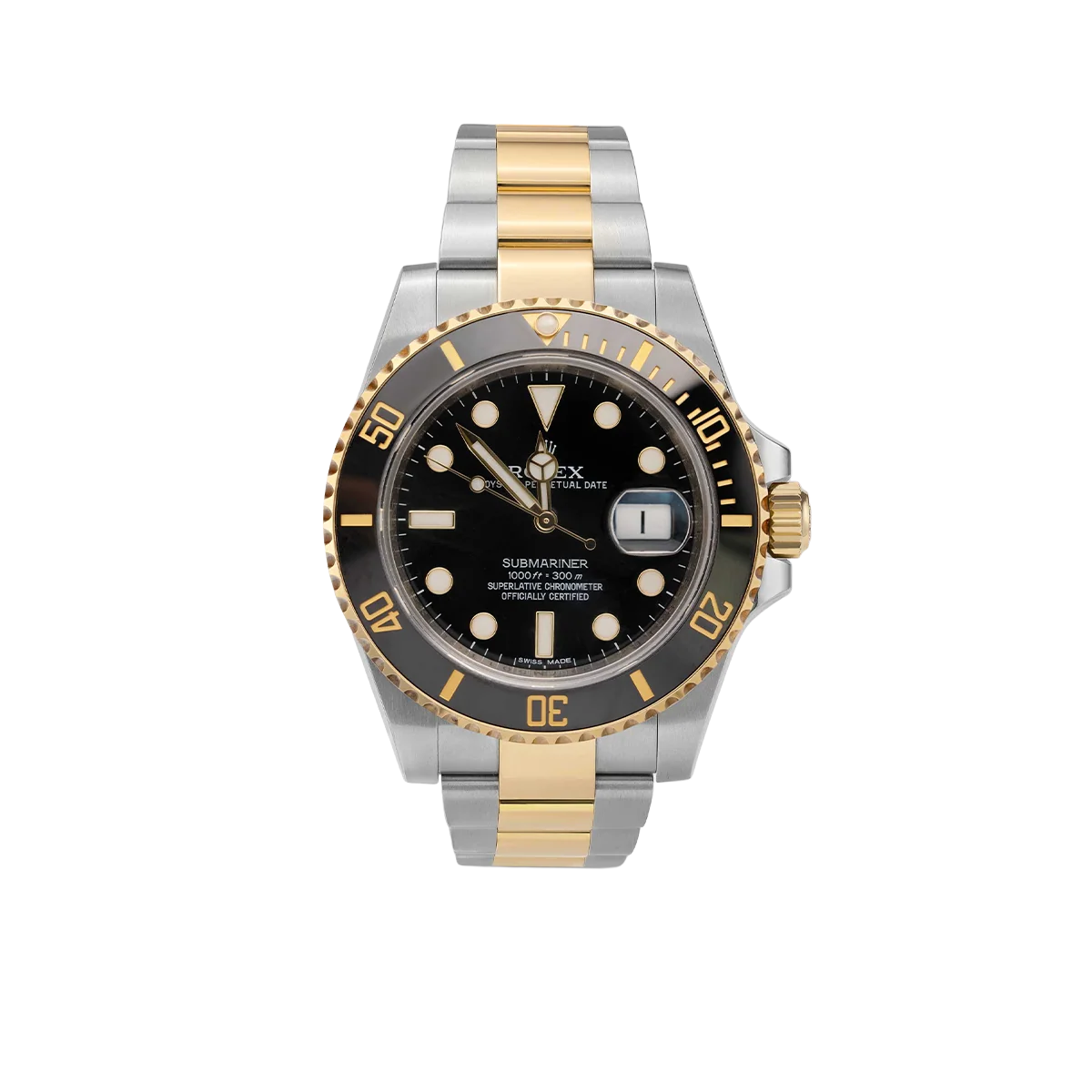 Submariner Date 40mm 116613LN Black Dial Stainless Steel & 18K Yellow Gold Watch