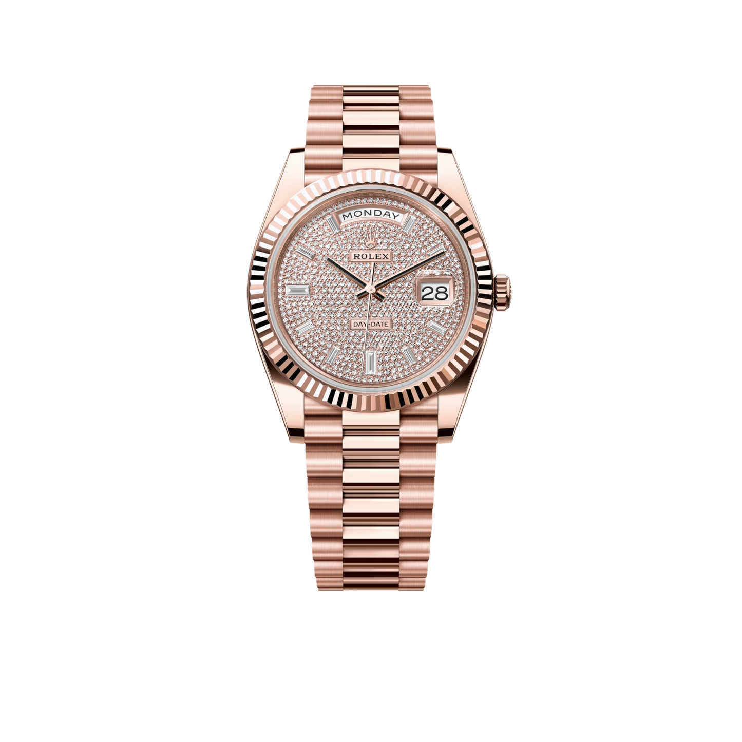 Day-Date 40mm Rose Gold Pavè Diamond Dial m228235-0036