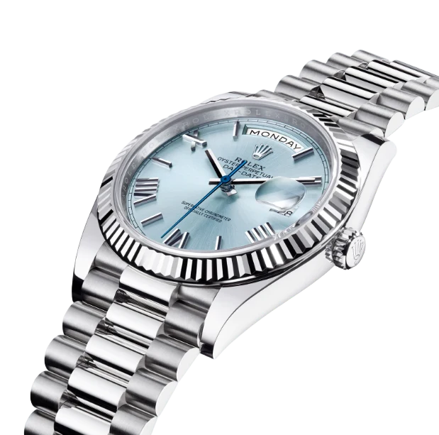 President Day-Date 40mm Ice Blue Dial Platinum Mens Watch 228236