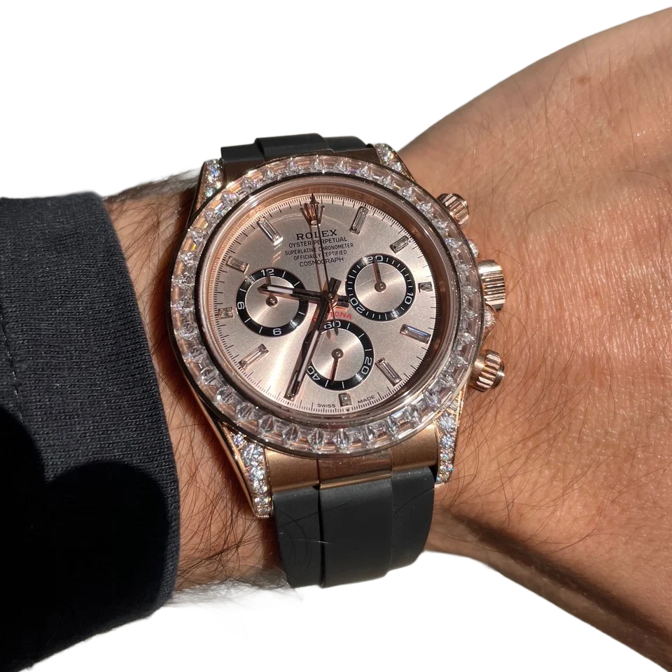Daytona Cosmograph Everose gold Sundust Dial Diamond 40mm 126535TBR-0002