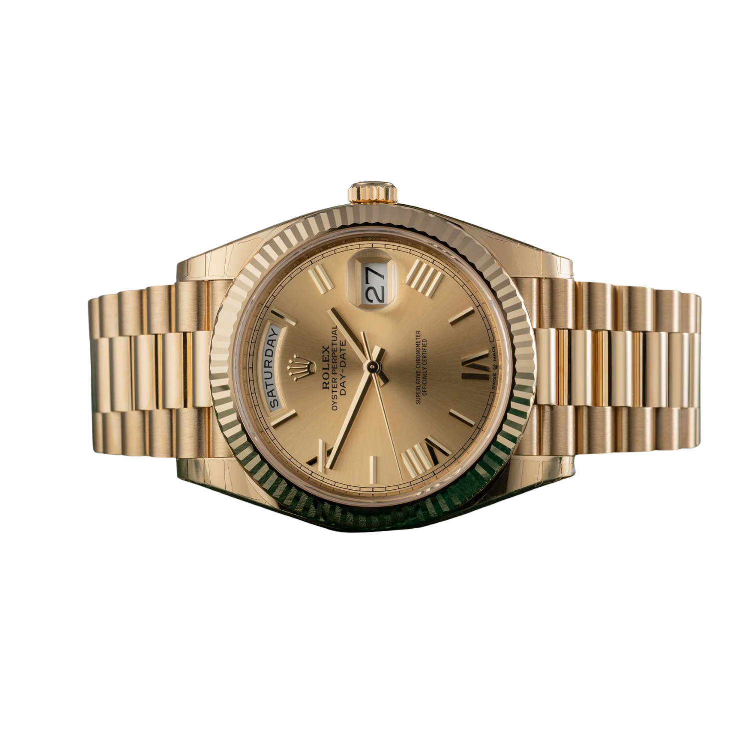 Day-Date 40mm Yellow Gold Champagne Roman Dial m228238-0006