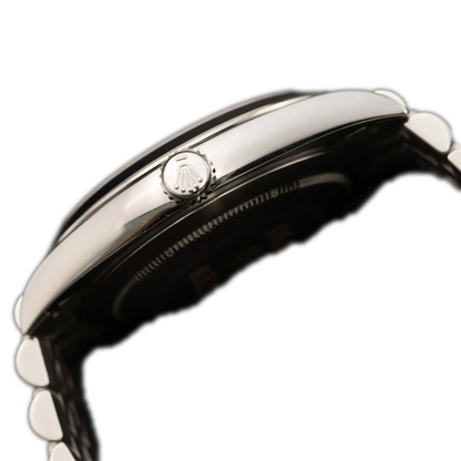Datejust 126300 Smooth Bezel Watch 41mm Black Diamond Dial