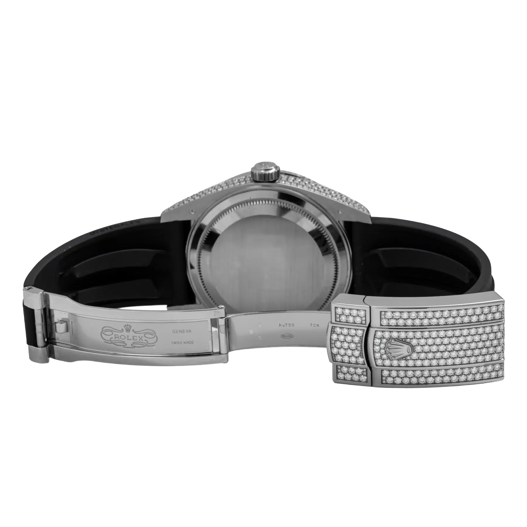 Sky-Dweller 42mm 18K White Gold Meteorite Dial Diamond Watch 326259TBR