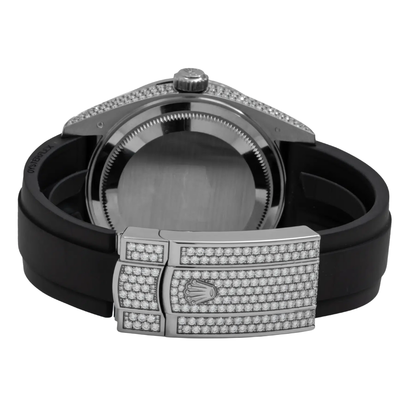 Sky-Dweller 42mm 18K White Gold Meteorite Dial Diamond Watch 326259TBR