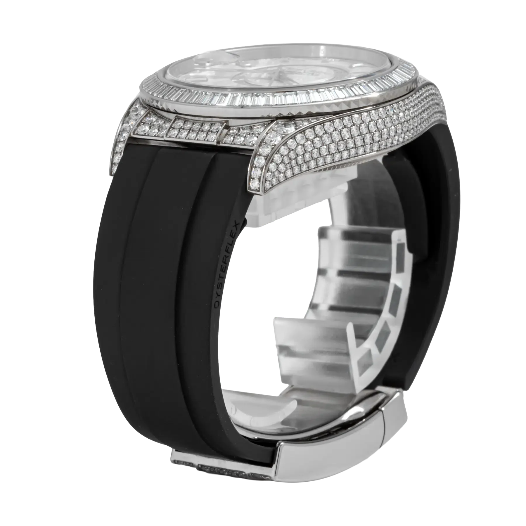 Sky-Dweller 42mm 18K White Gold Meteorite Dial Diamond Watch 326259TBR