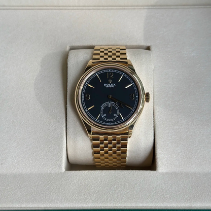 Perpetual 1908 39mm Yellow Gold Intense Black Dial m52508-0007