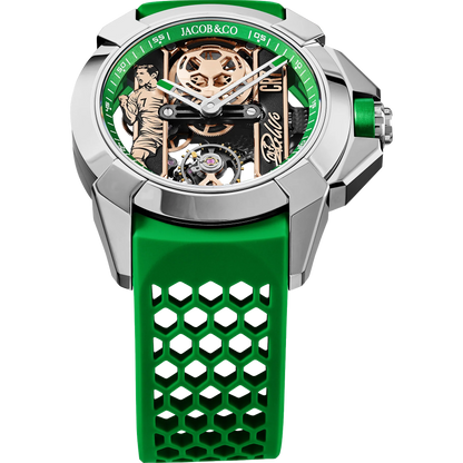 Epic X CR7 44mm Heart of CR7 Stainless Steel Green on Strap EX120.10.AD.AA.ABRUA
