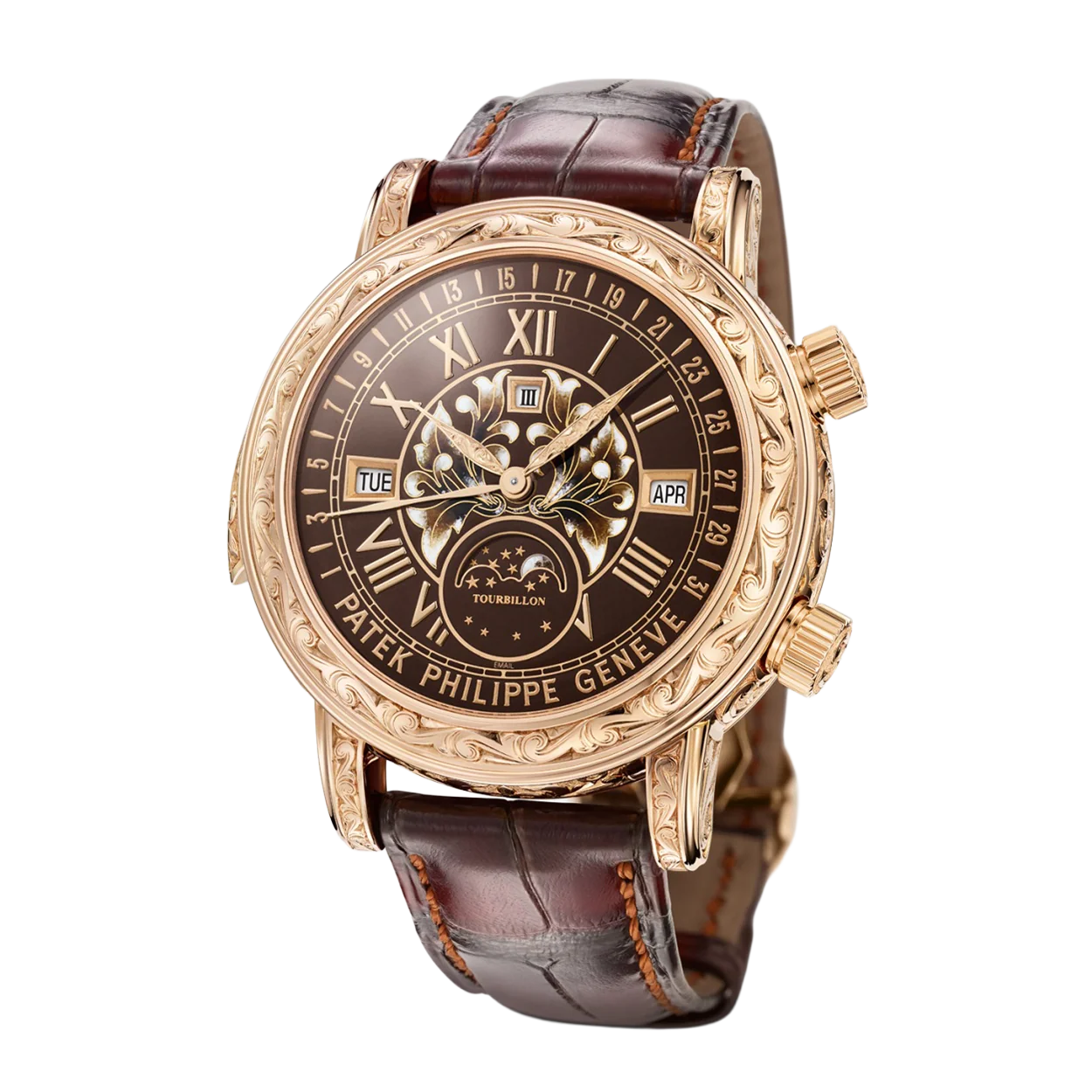 Grand Complications 44mm 6002R-001 Skymoon Tourbillon Rose Gold