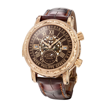 Grand Complications 44mm 6002R-001 Skymoon Tourbillon Rose Gold