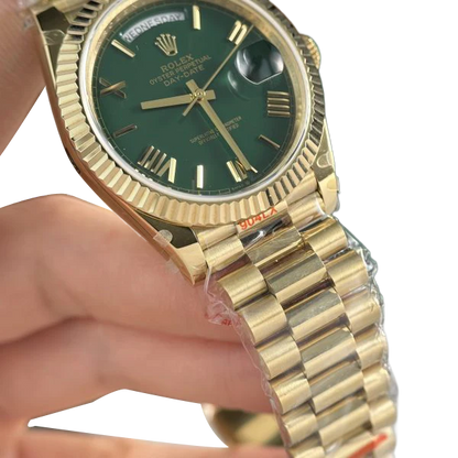 Day-Date 40mm Green Roman Yellow Gold 228238