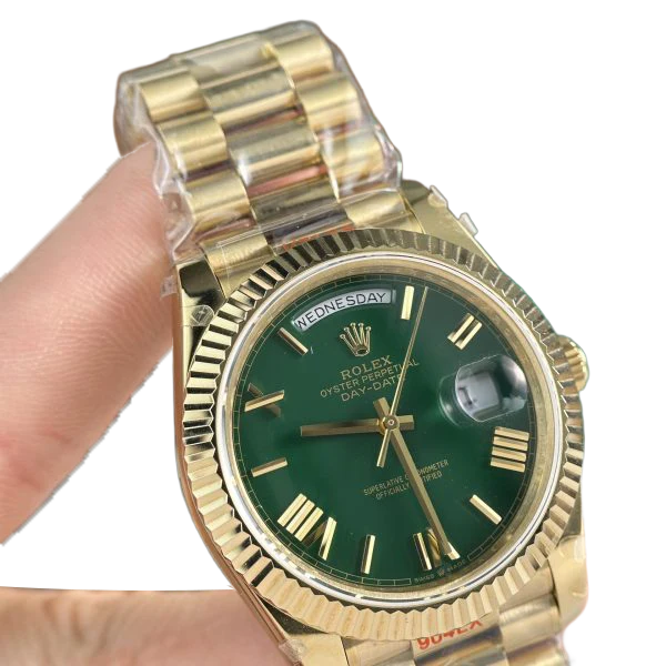 Day-Date 40mm Green Roman Yellow Gold 228238