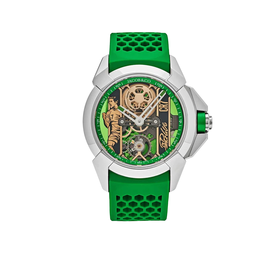 Epic X CR7 44mm Heart of CR7 Stainless Steel Green on Strap EX120.10.AD.AA.ABRUA