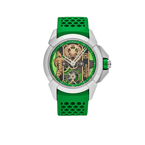 Epic X CR7 44mm Heart of CR7 Stainless Steel Green on Strap EX120.10.AD.AA.ABRUA
