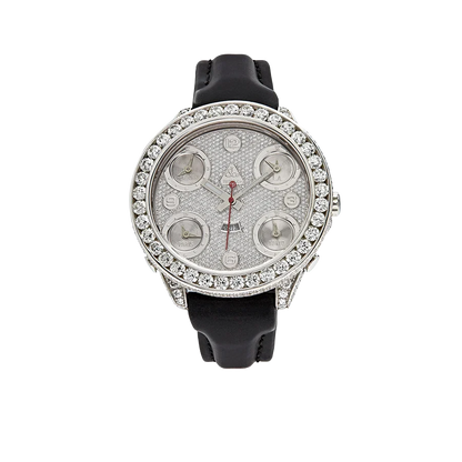 Five Time Zone Steel Diamond 40mm JCM-30