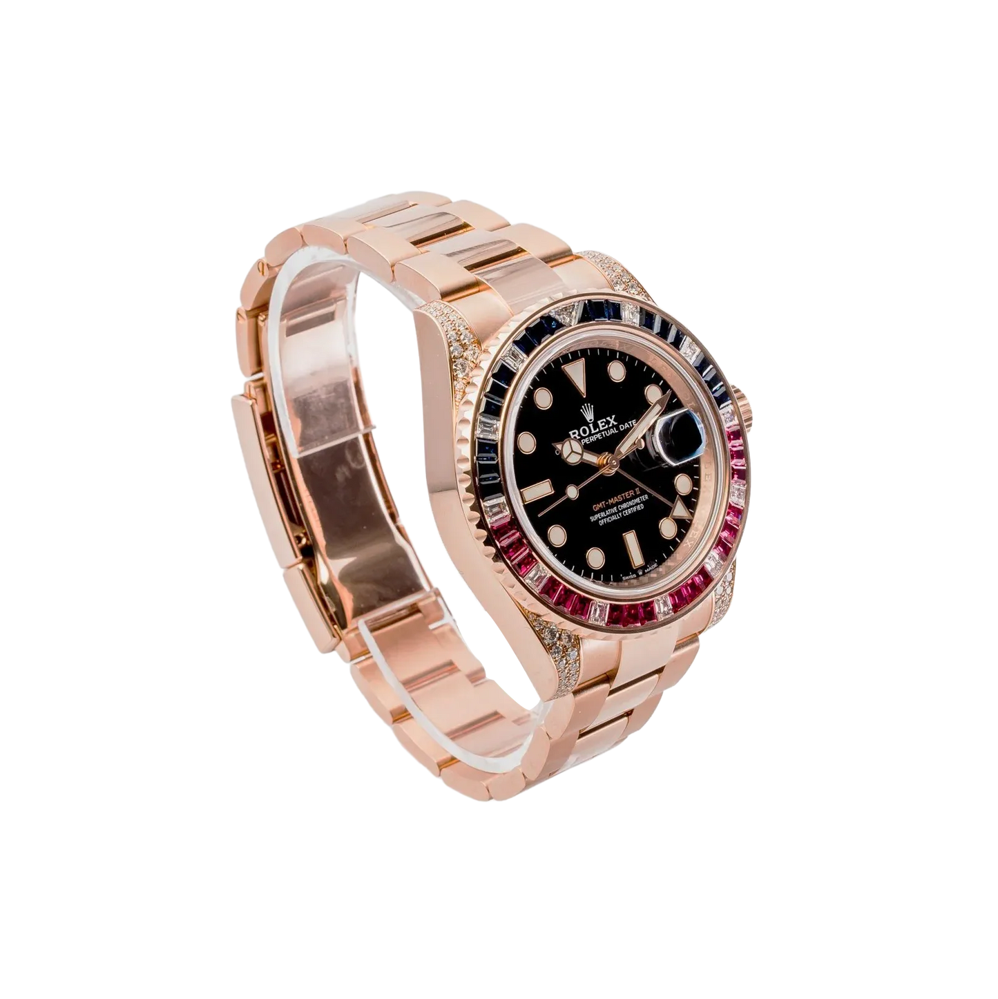 GMT-Master II 40mm Everose Diamond 126755SARU