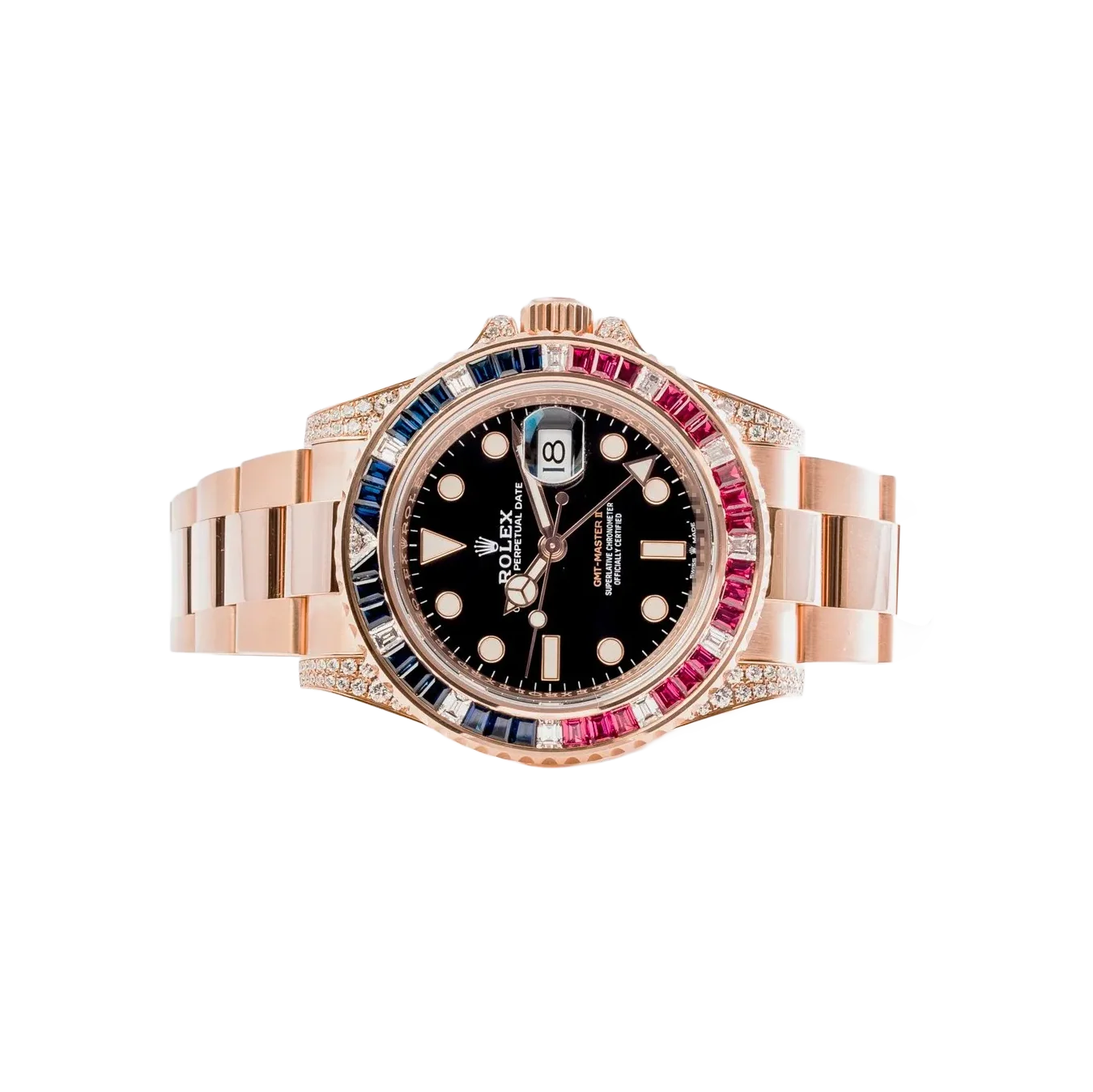 GMT-Master II 40mm Everose Diamond 126755SARU