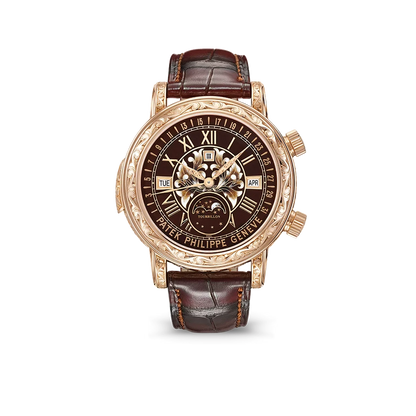 Grand Complications 44mm 6002R-001 Skymoon Tourbillon Rose Gold