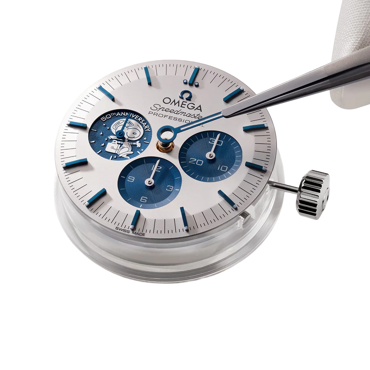Speedmaster 42mm Silver Snoopy Award 50th Anniversary