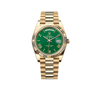 Day-Date 40mm Green Roman Yellow Gold 228238