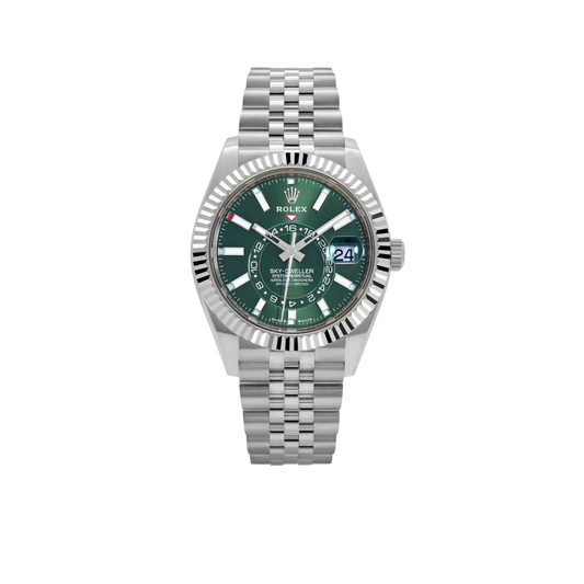 Sky-Dweller Stainless Steel Green Dial Jubilee 336934-0002 New