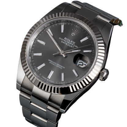 Datejust 41 mm Stainless Steel Slate Dial Oyster M126334-0013 New