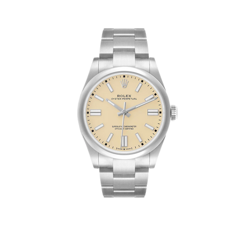 Oyster Perpetual 41mm Steel Beige Dial Mens Watch 134300