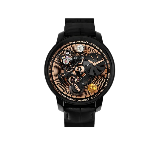 Astronomia Solar Bitcoin 44mm Black DLC, Titanium Manual Winding AS310.21.AB.AA.A