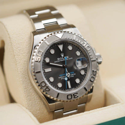 Yacht-Master 40 mm Dark Rhodium Dial, Stainless Steel Oyster Bracelet Mens Watch M126622-0001