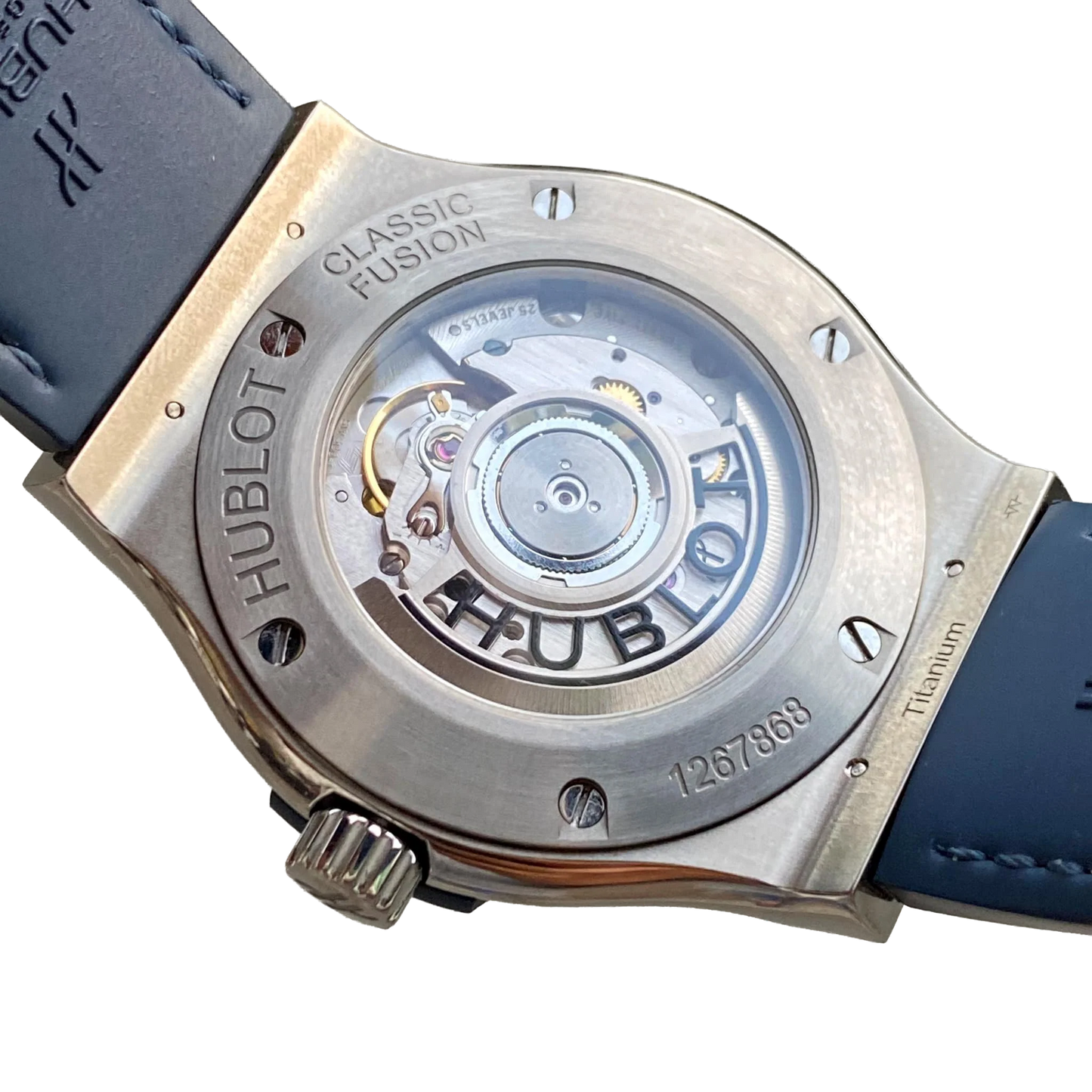 Classic Fusion Blue Titanium 42mm Diamond Benzel 542.NX.7170.LR.1104
