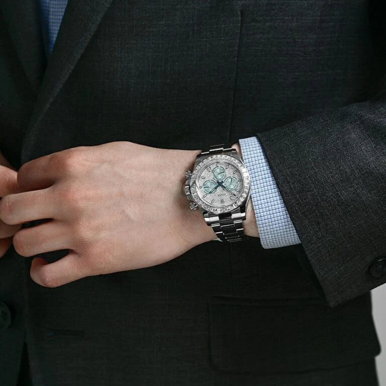 Daytona Diamond Pave Dial Platinum Watch 116576TBR