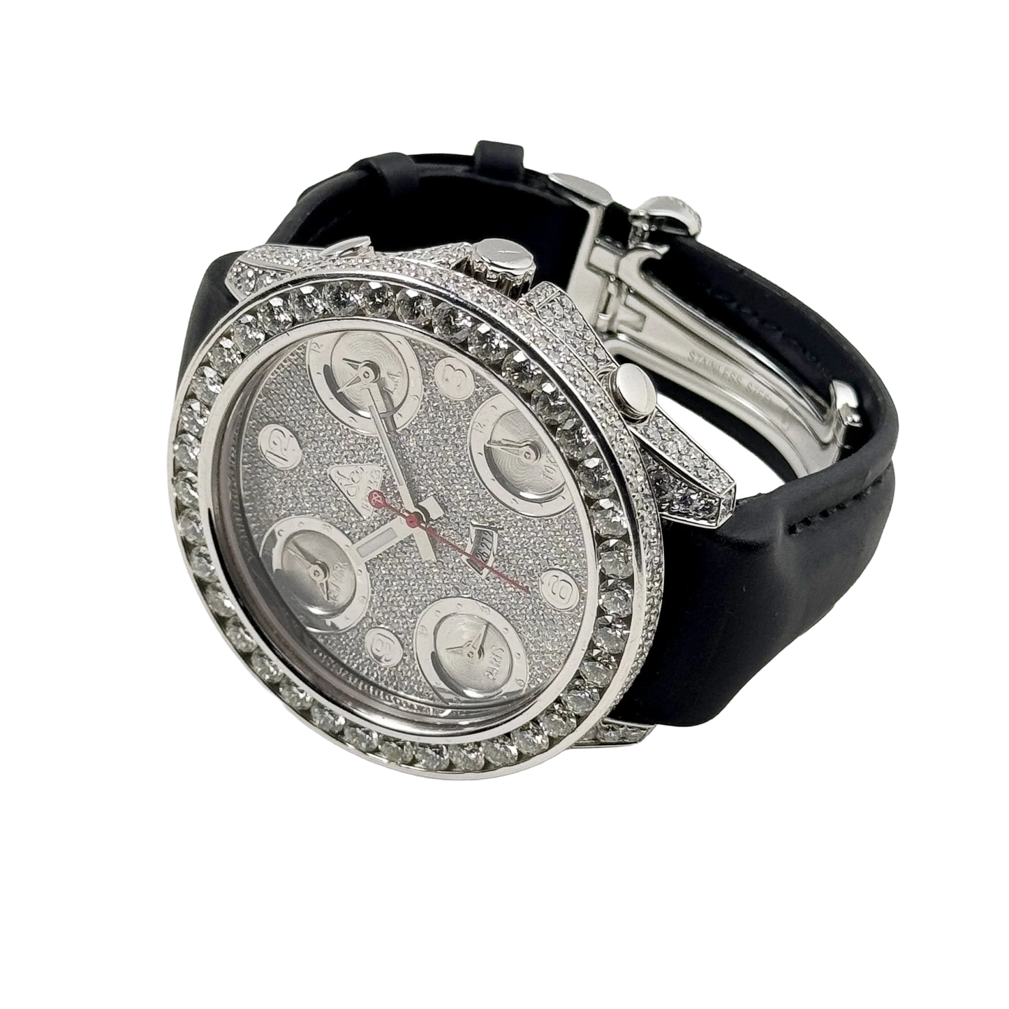 Five Time Zone Steel Diamond 40mm JCM-30