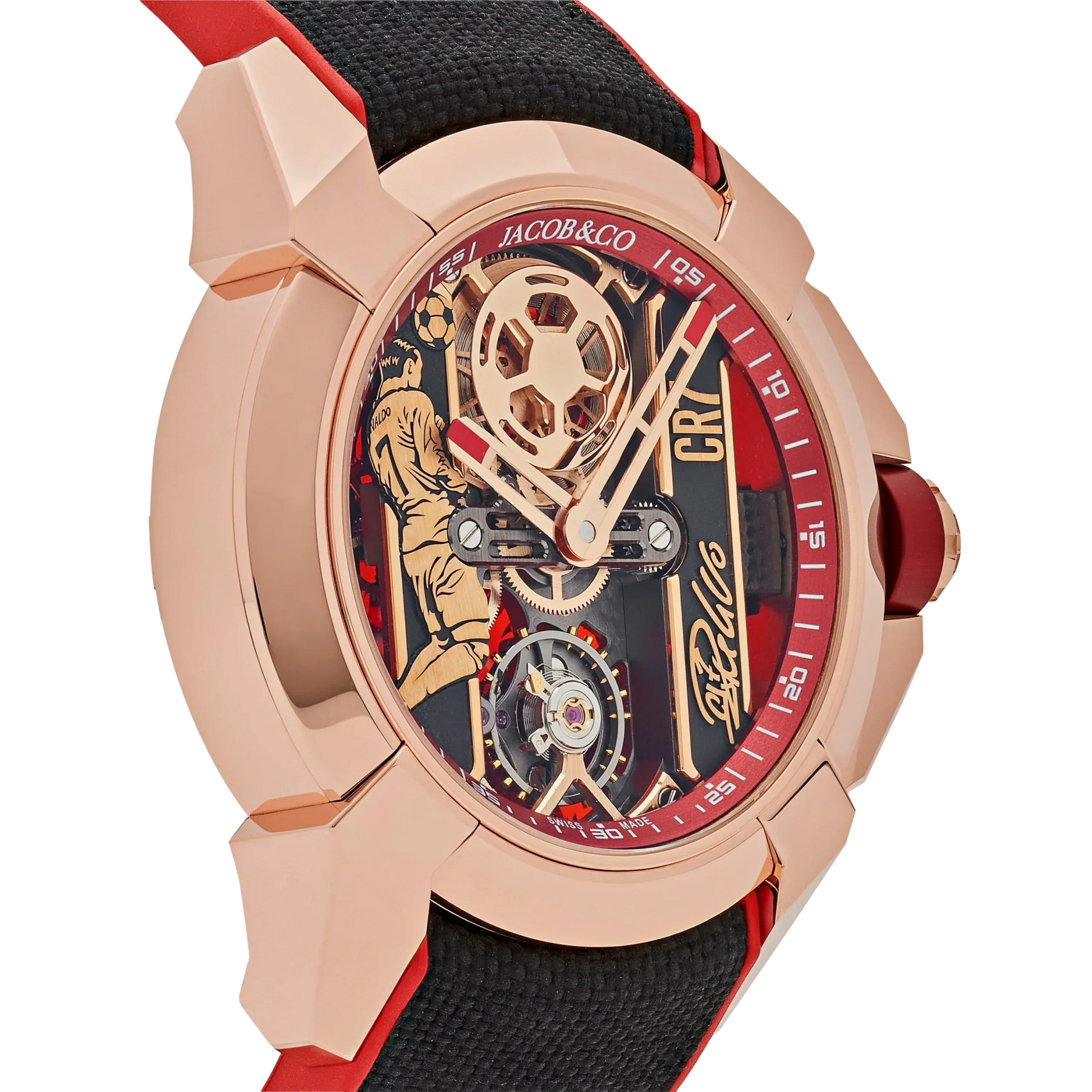 V2 CR7 Epic X Collection 44mm EX120.43.AE.AA.A Flight of CR7 Rose Gold Limited Edition