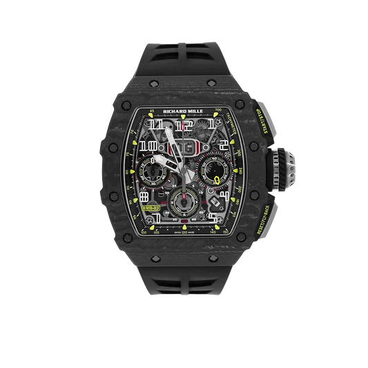 RM 11-03 Black NTPT, Skeleton Dial, 50 mm