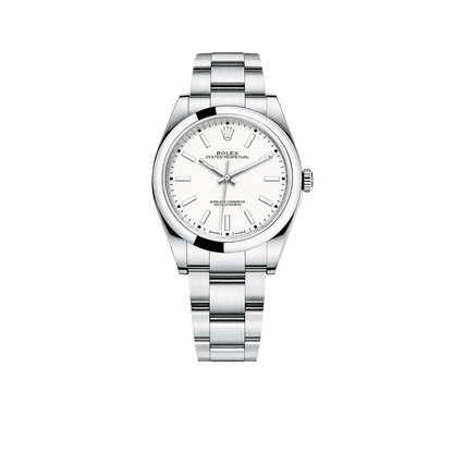 Oyster Perpetual 39mm Stainless Steel WhiteDial Men Watch 114300-0004 New 2025