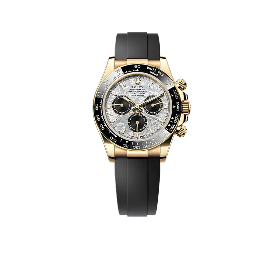 Daytona 40mm Oyster Perpetual Yellow Gold with Meteorite and Black Dial M126518LN-0016