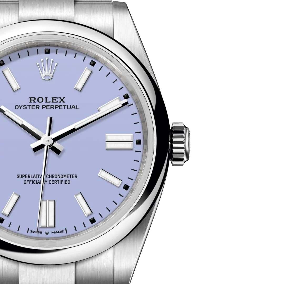 Oyster Perpetual 41mm Stainless Steel Lavender Dial Men Watch 134300-0012 New 2025
