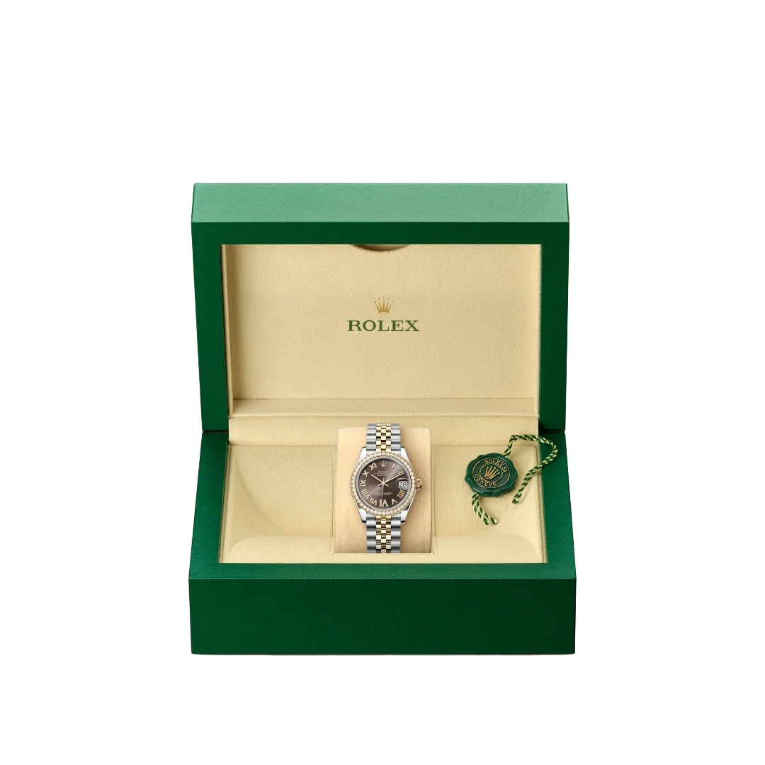 Lady-Datejust 31 mm, Oystersteel, yellow gold and diamonds M278383RBR-0018