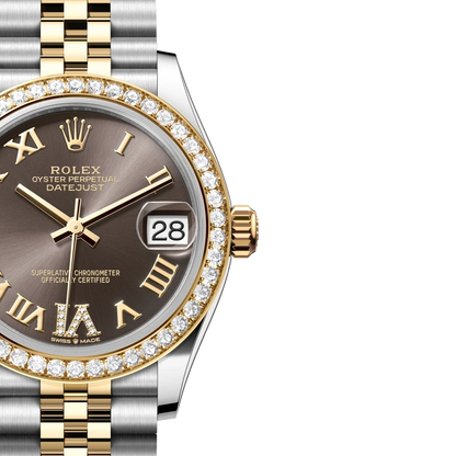 Lady-Datejust 31 mm, Oystersteel, yellow gold and diamonds M278383RBR-0018