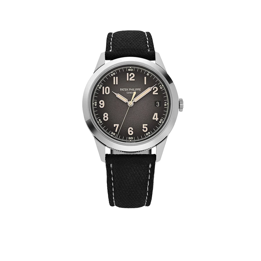 Calatrava 40mm 5226G-001 White Gold Charcoal Dial Date
