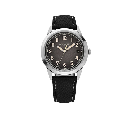 Calatrava 40mm 5226G-001 White Gold Charcoal Dial Date