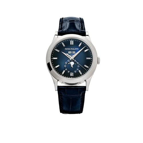 Complications 39mm 5396G-017 Annual Calendar Moon Phases White Gold Blue Dial