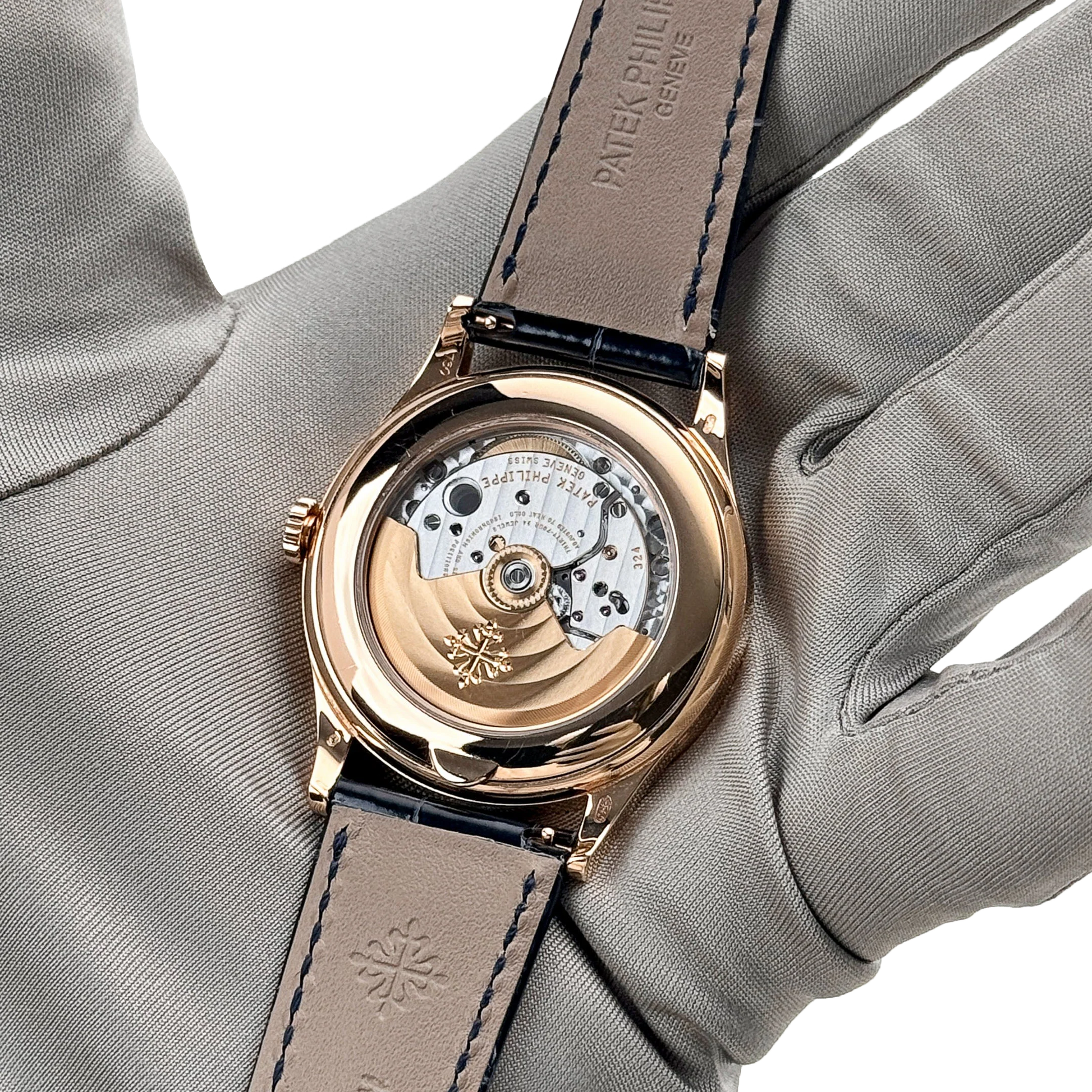 Complications 39mm 5396R-015 Annual Calendar Rose Gold Blue Dial