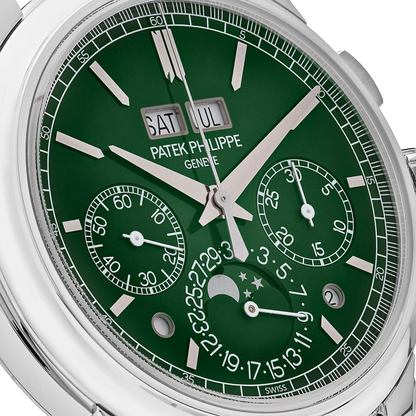Grand Complications 41mm 5270P-014 Perpetual Calendar Chronograph Platinum Green Dial