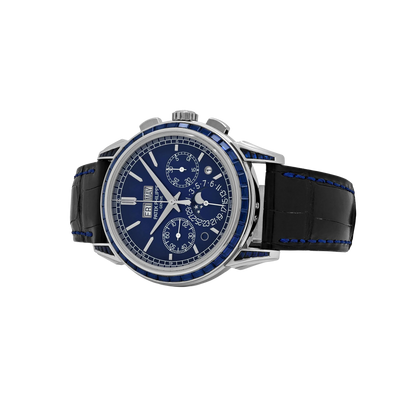 Grand Complications 41mm 5271/11P-010 Perpetual Calendar Chronograph Platinum Baguette Sapphires