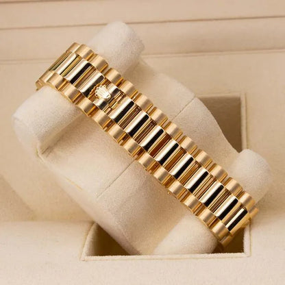 President Day-date II 41mm 218348 18k Yellow Gold Baguette Diamond & Ruby Dial
