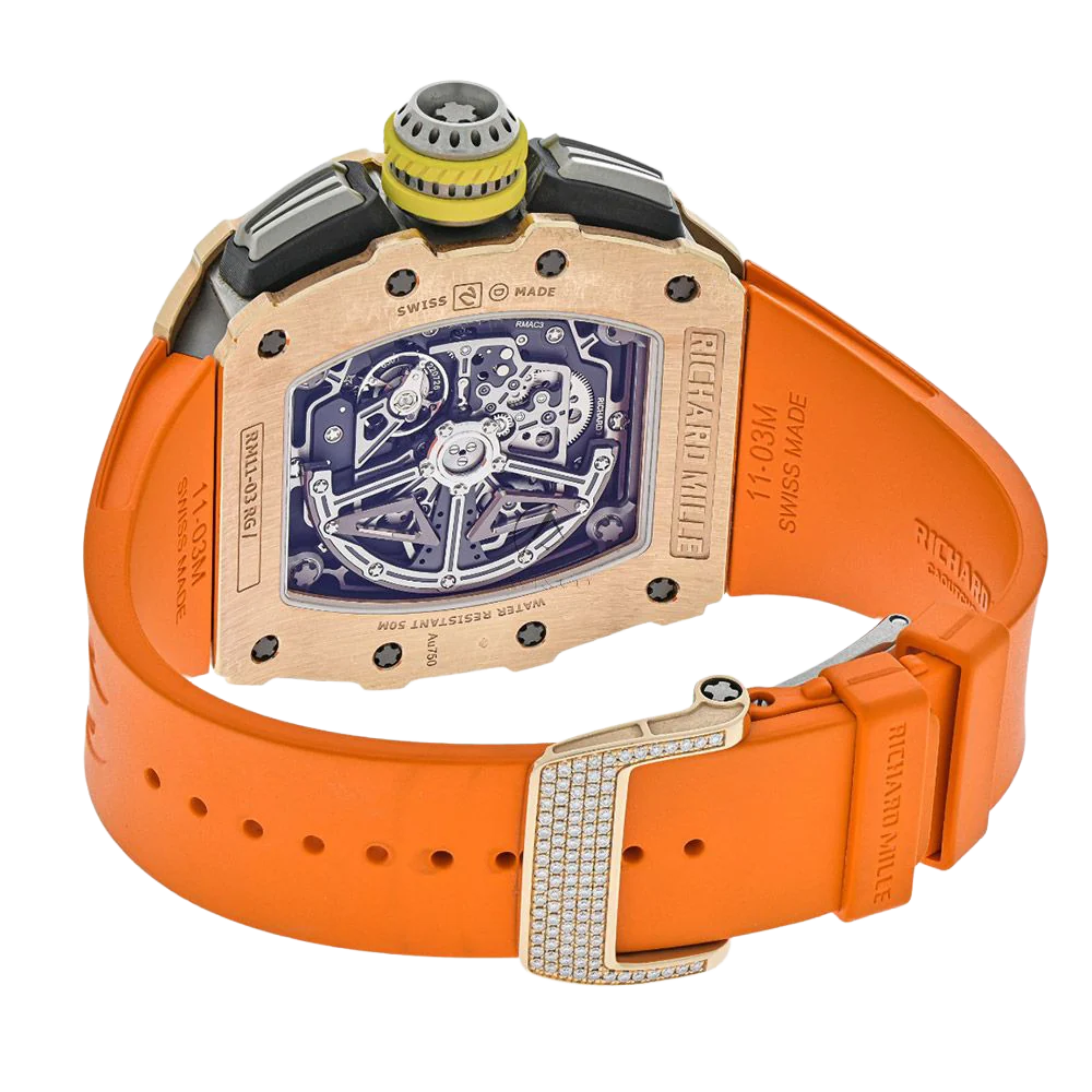 RM 11-03 Rose Gold - Skeleton Dial 45mm
